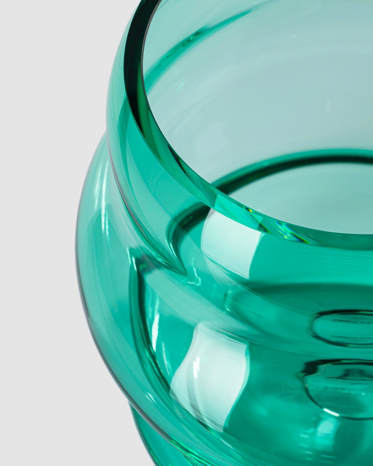 Vaso in cristallo realizzato a mano Muse