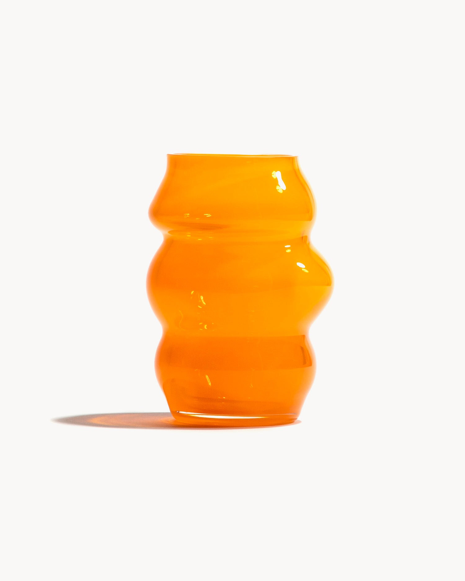 Vaso in cristallo realizzato a mano Muse