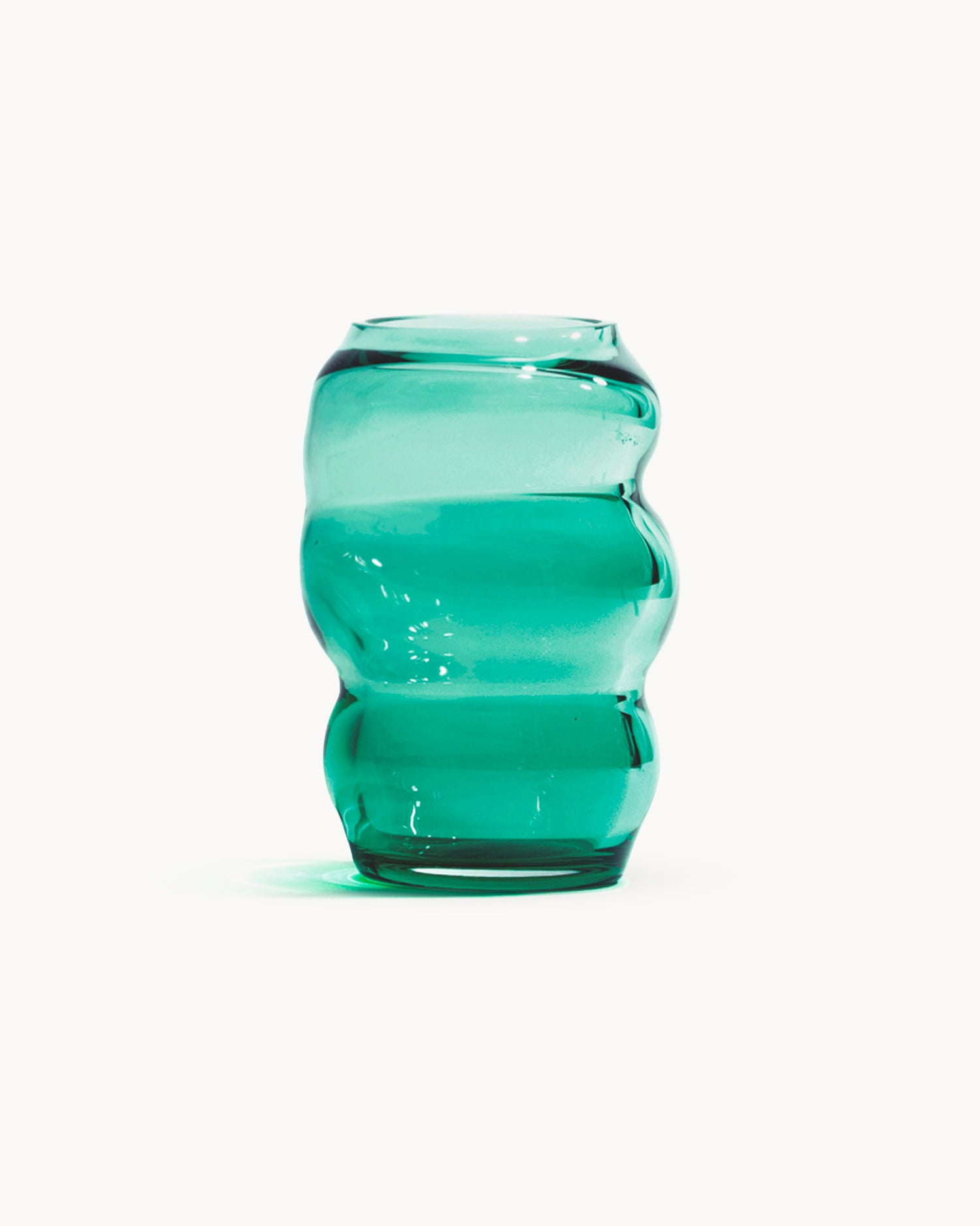 Vaso in cristallo realizzato a mano Muse