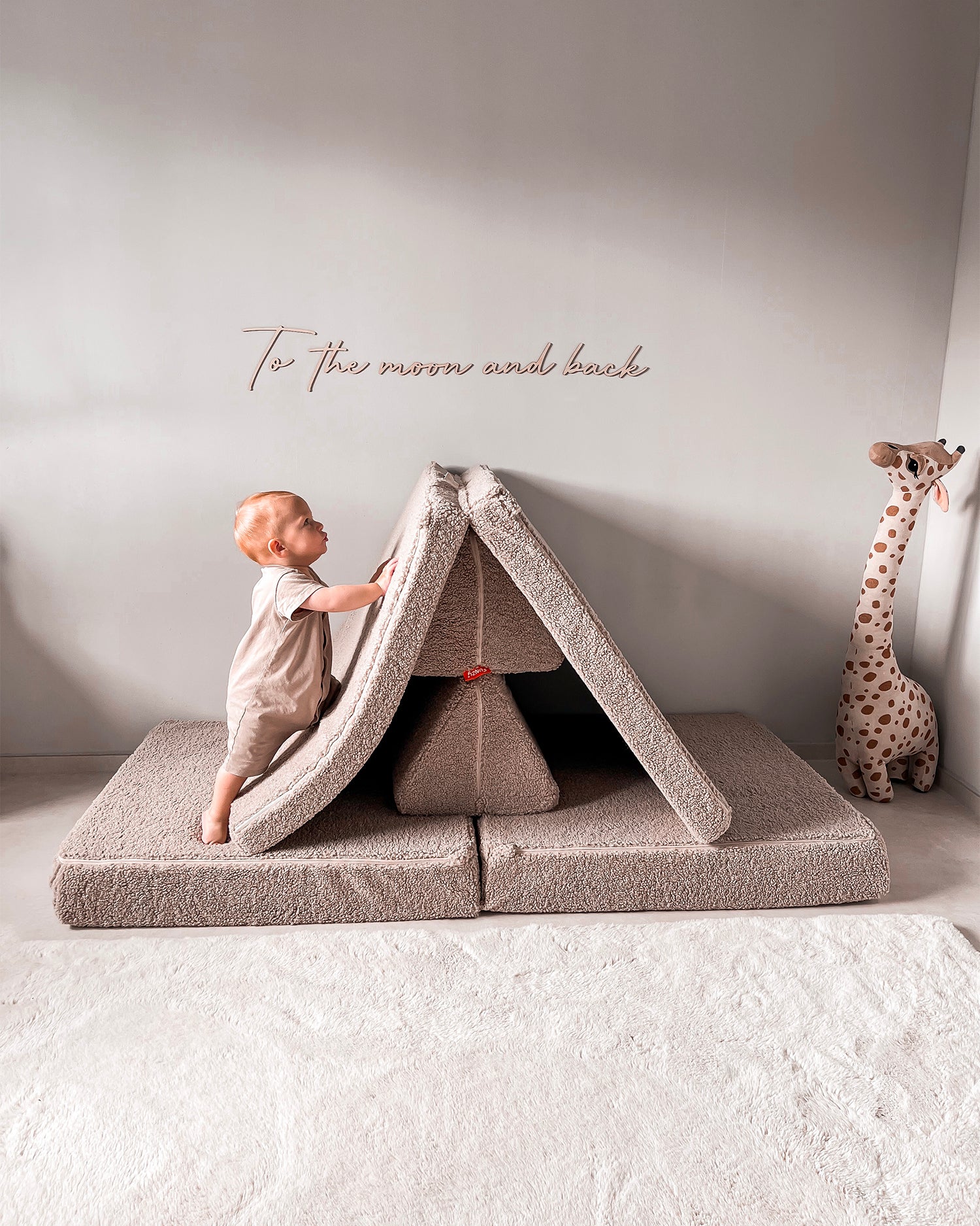 Divano modulare per bambini in teddy