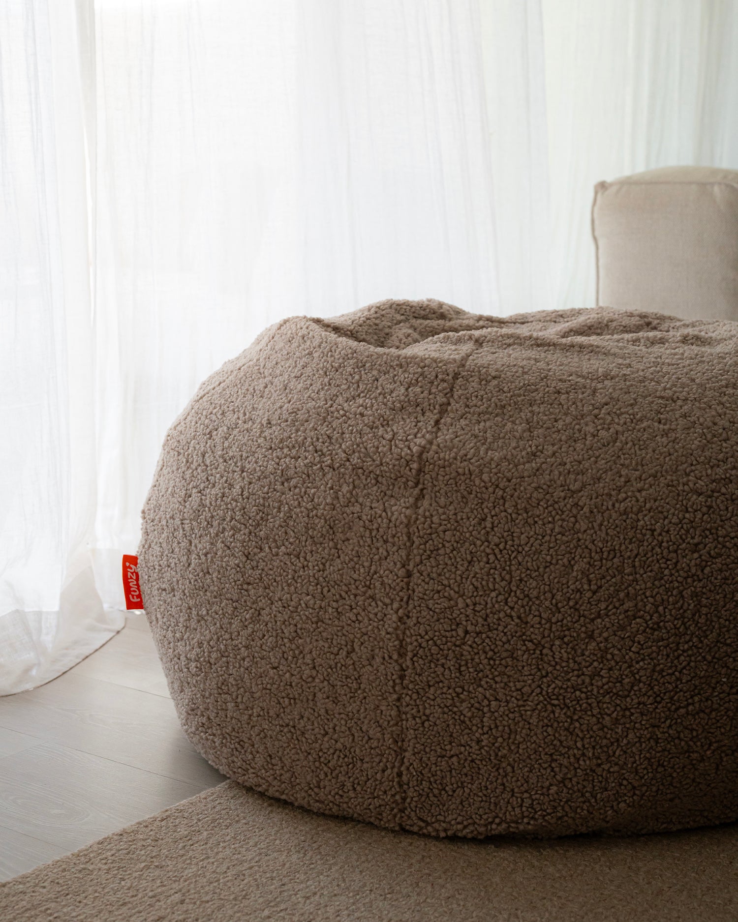 Pouf sacco per bambini in teddy