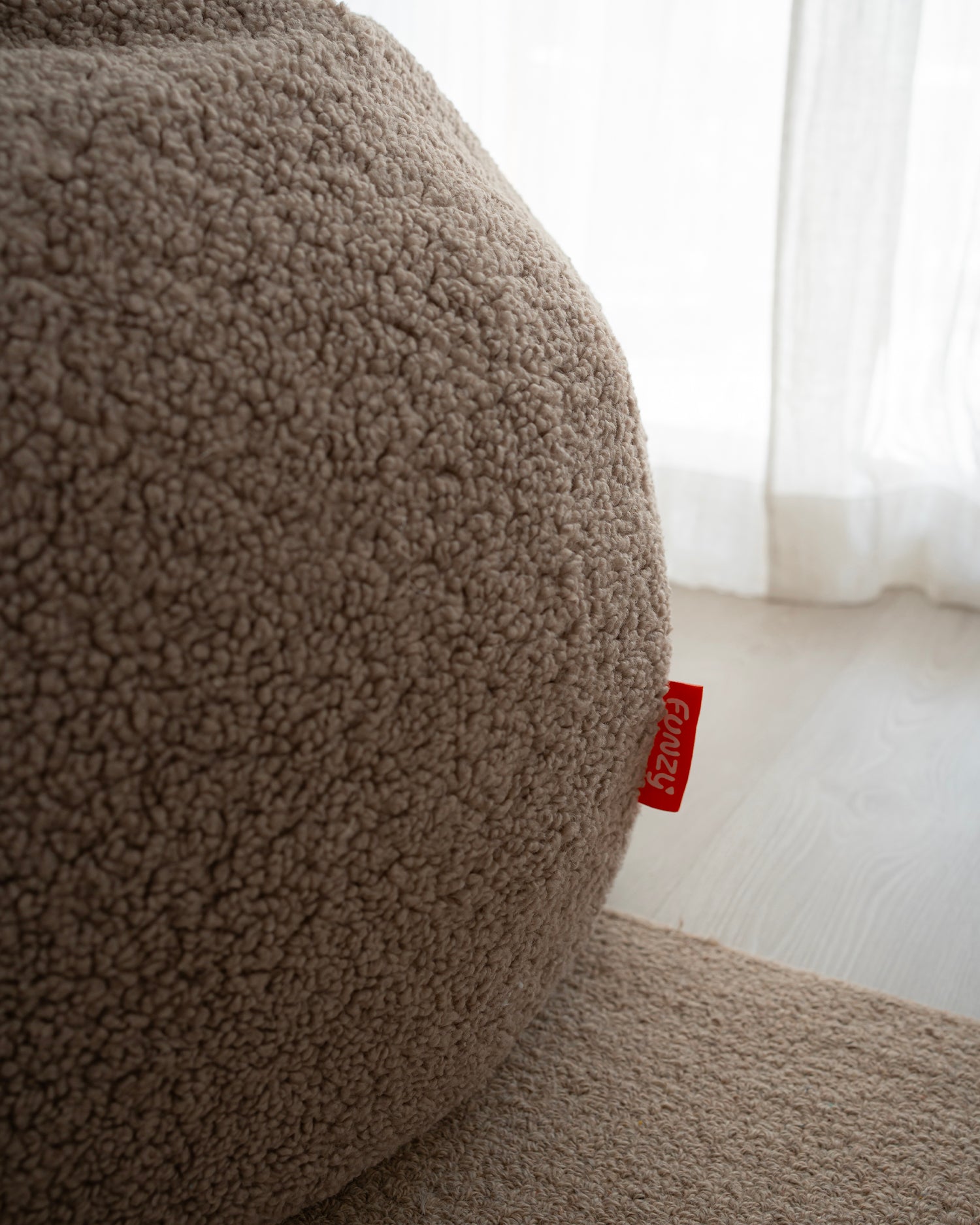 Pouf sacco per bambini in teddy