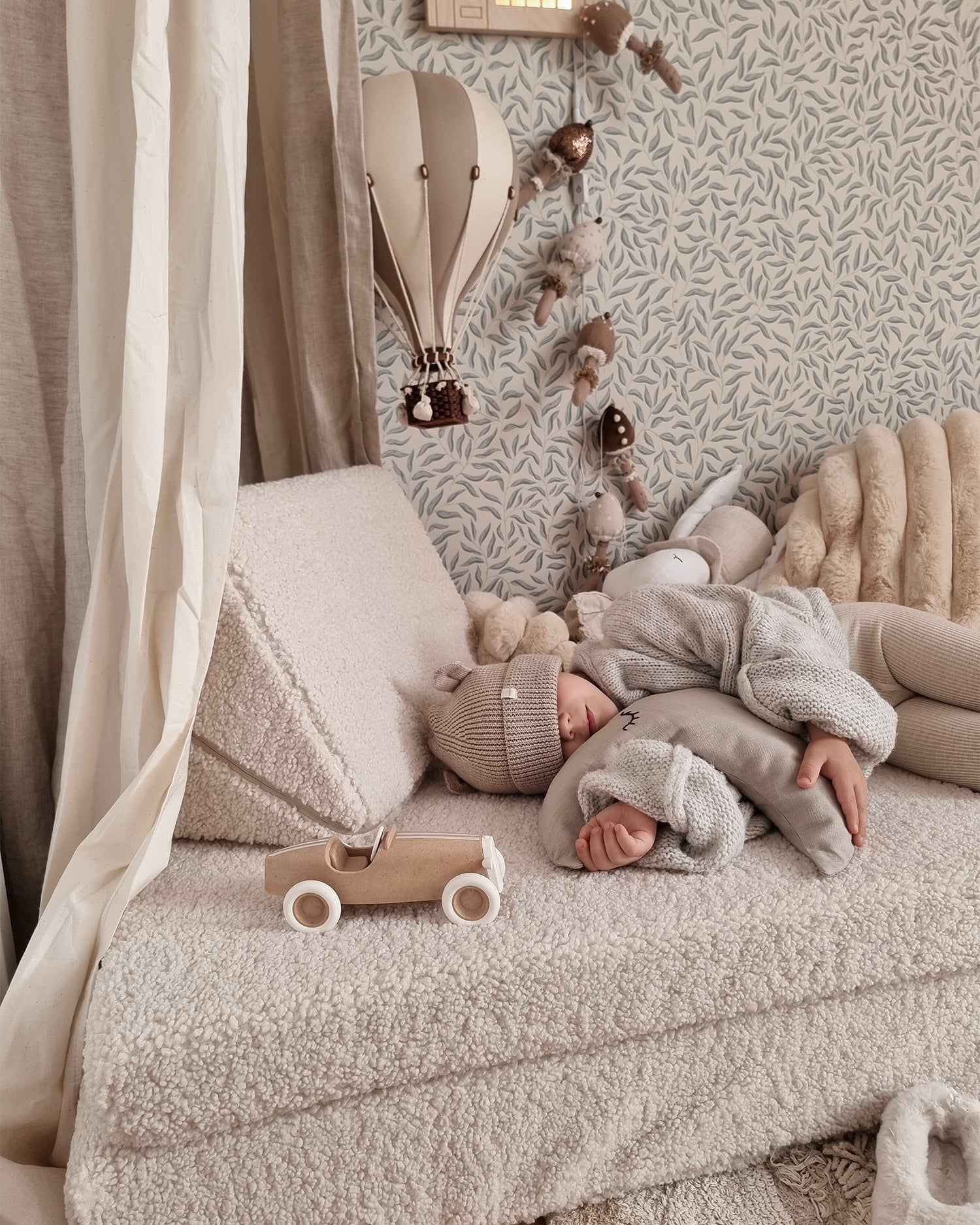 Divano modulare per bambini in teddy