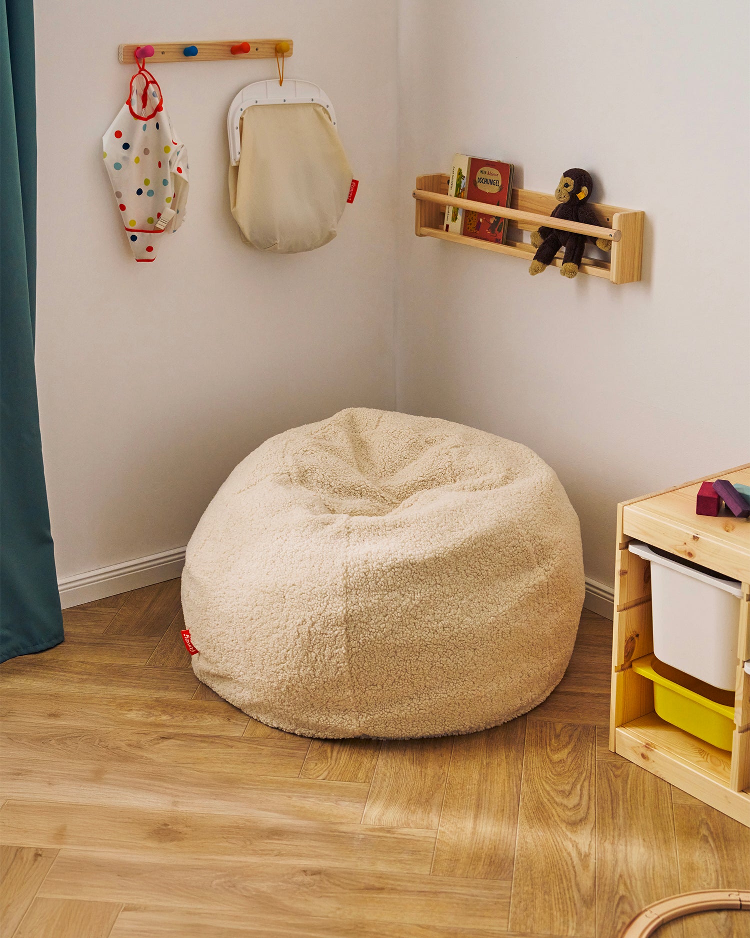 Pouf sacco per bambini in teddy