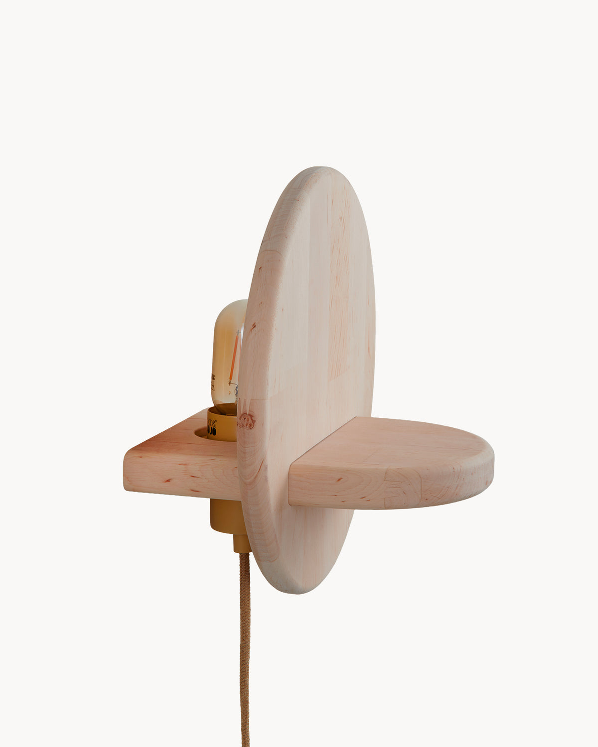 Lampada da parete in legno di ontano Corsica