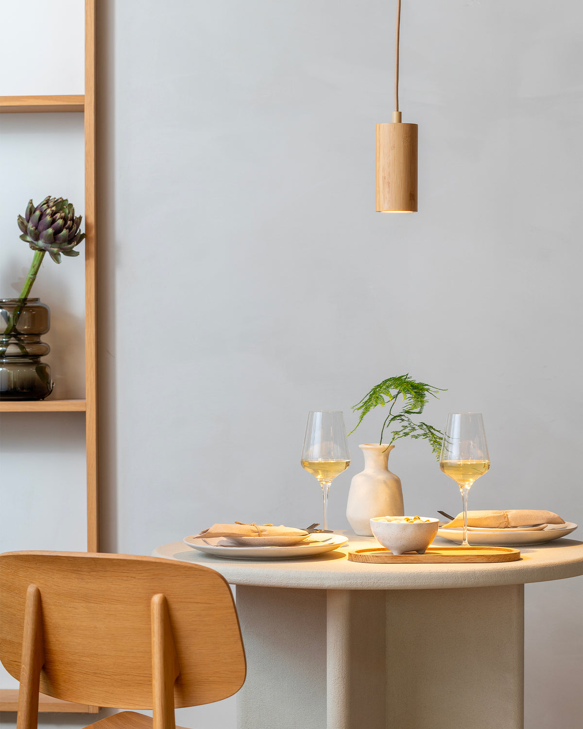 Lampada a sospensione in bambù Java