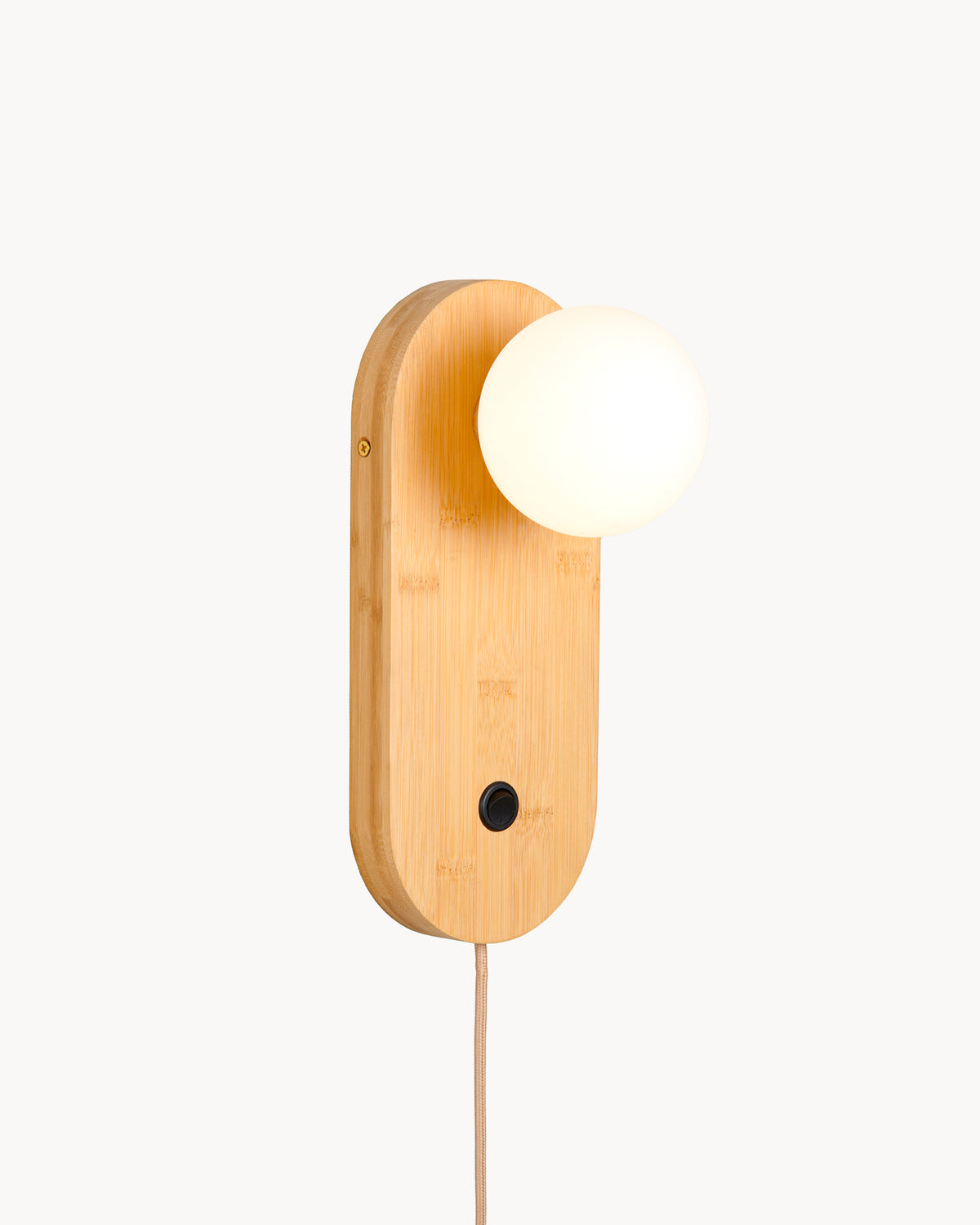 Lampada da parete in bambù Java