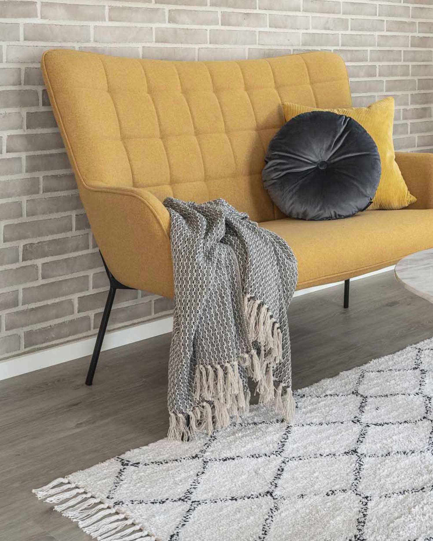 Plaid in cotone riciclato Cort