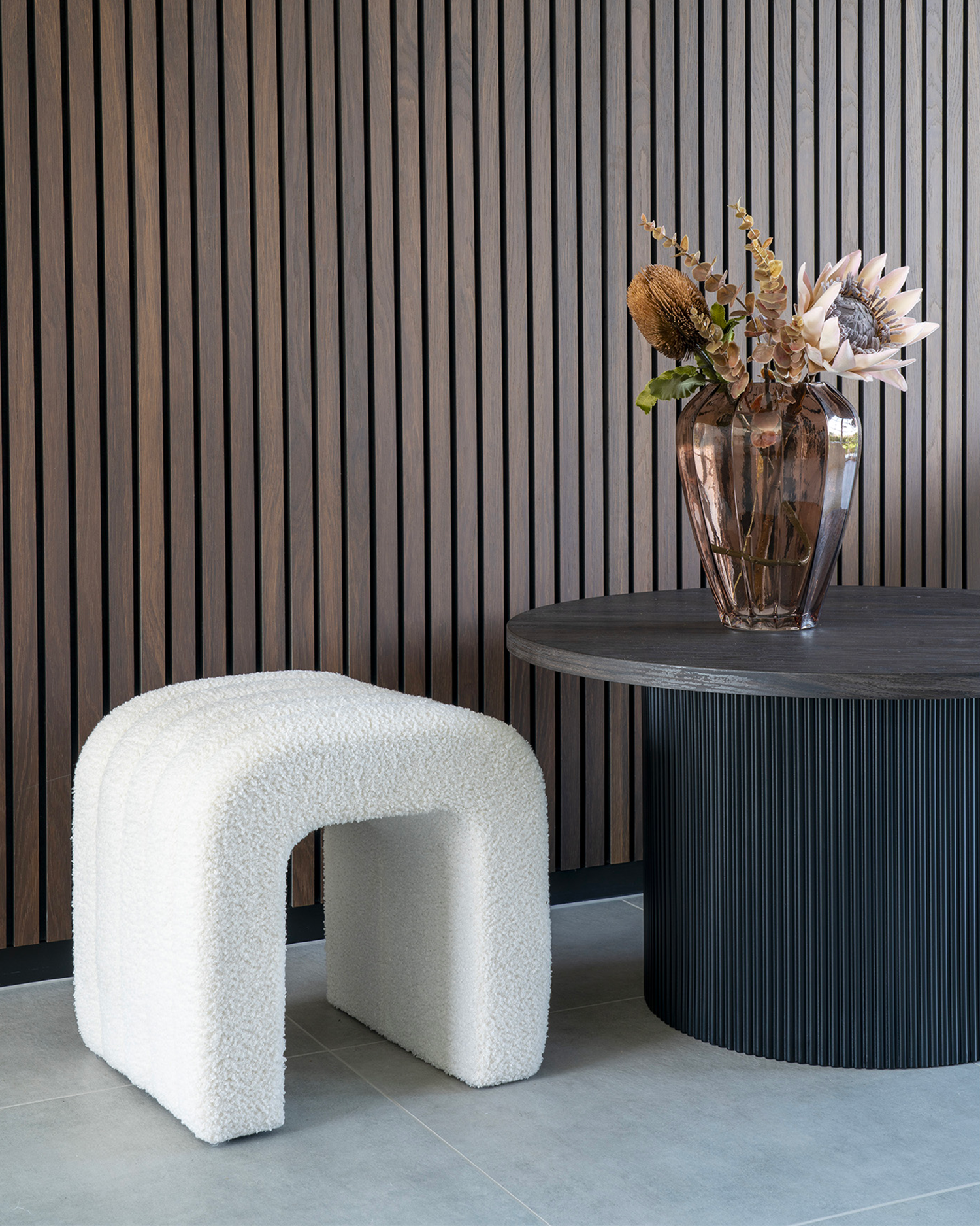 Pouf in teddy Colma