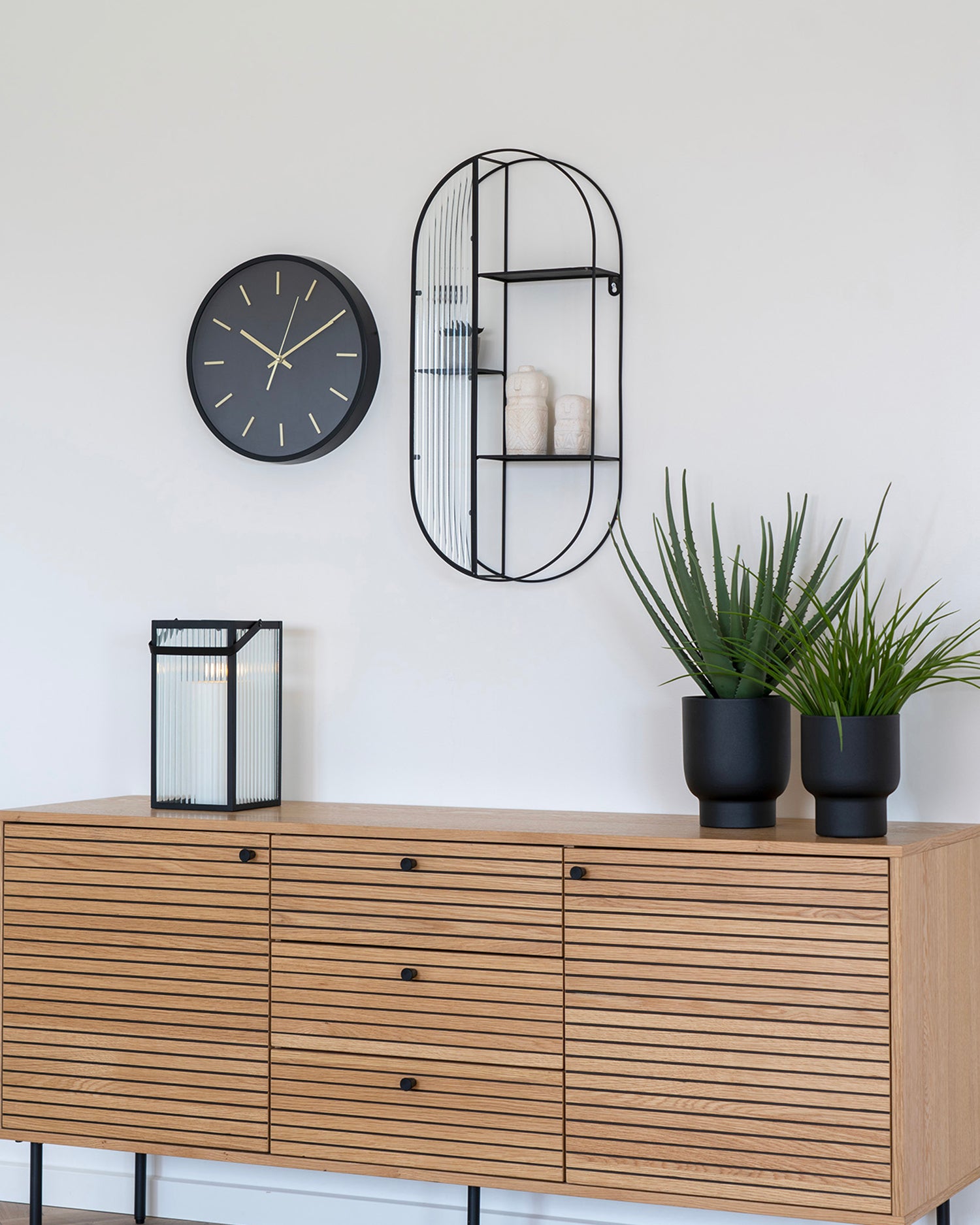 Mensola in metallo e vetro Newcastle