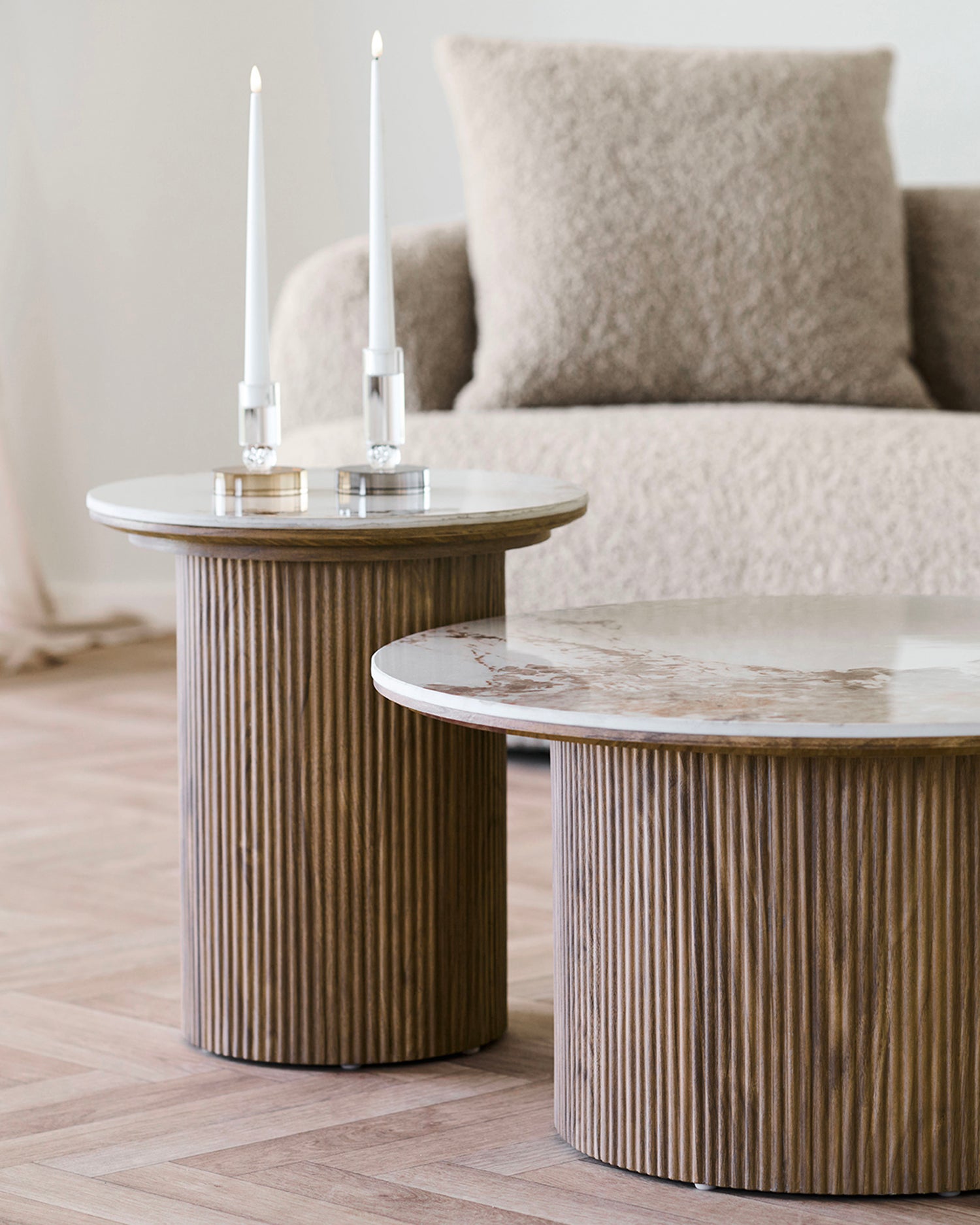 Tavolino con top in ceramica Athens