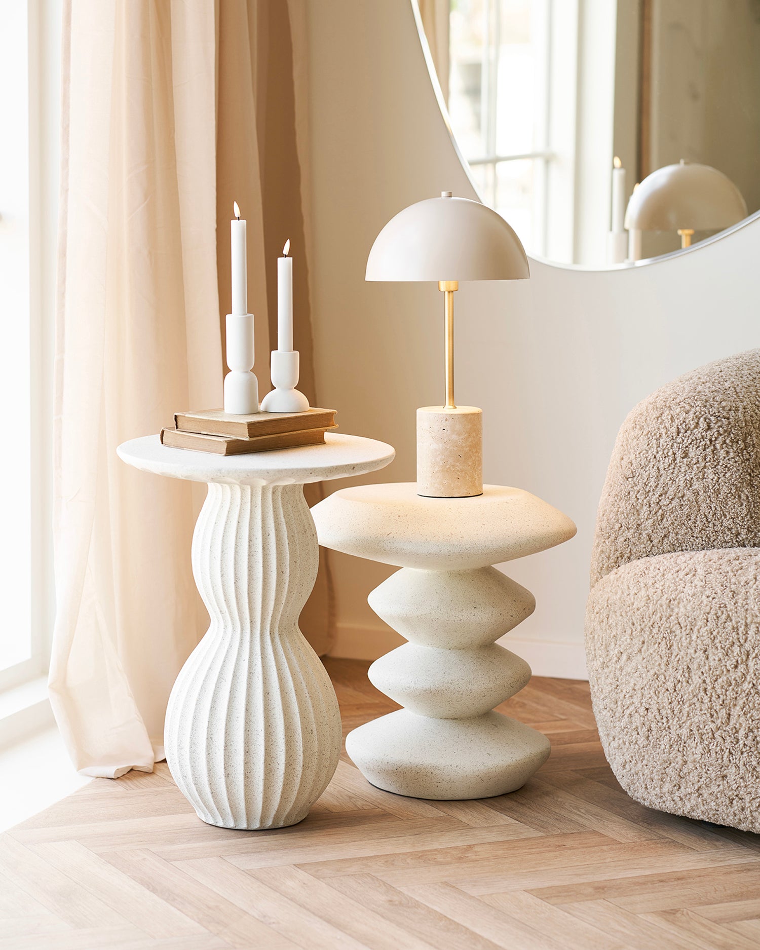 Lampada da tavolo con base in marmo Sheffield