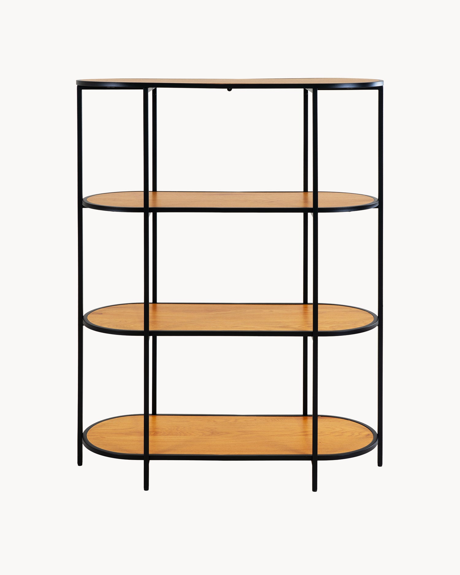 Scaffale in metallo con ripiani ovali Vita