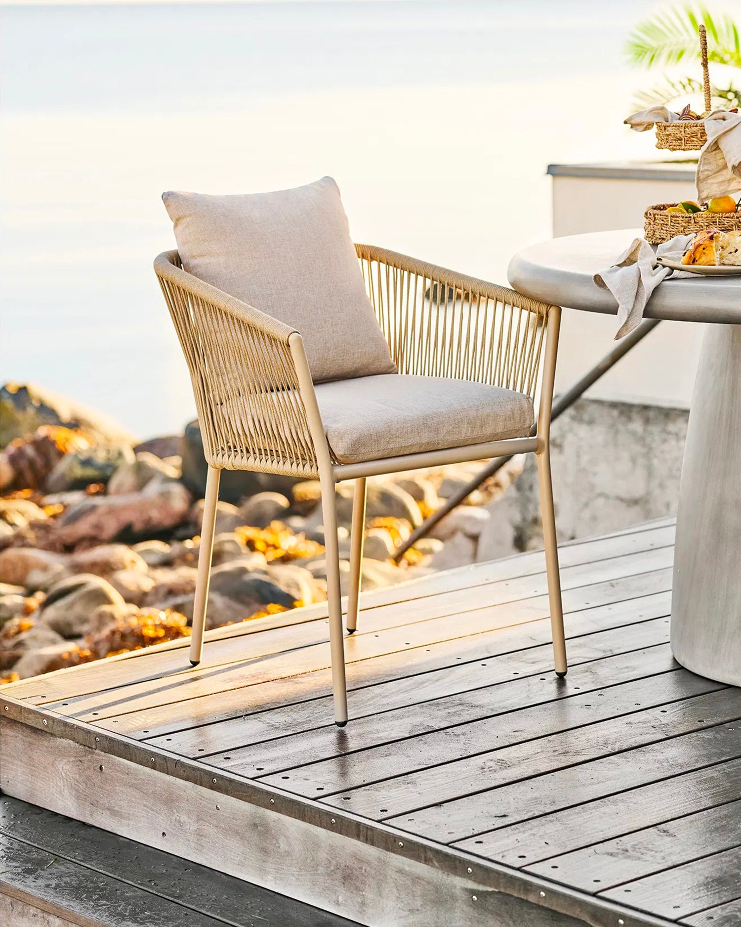 Set 2 sedie da esterno imbottite Salerno