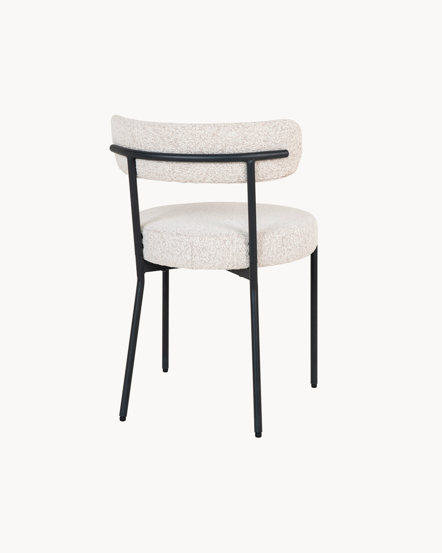 Set 2 sedie da pranzo in bouclè Badalona