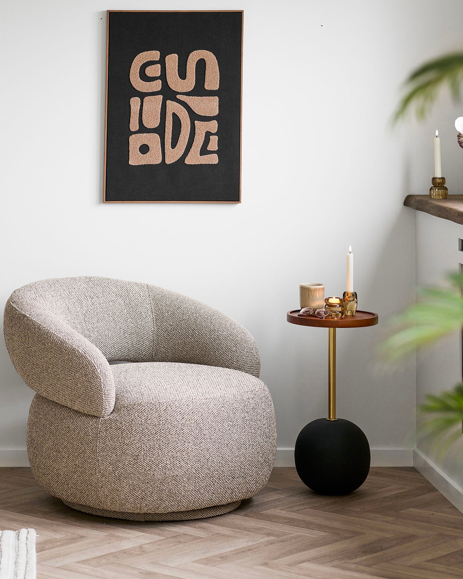 Tavolino con piano in legno di mango Sirone