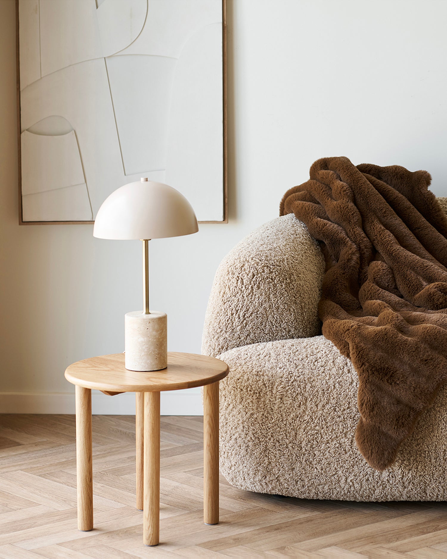 Lampada da tavolo con base in marmo Sheffield