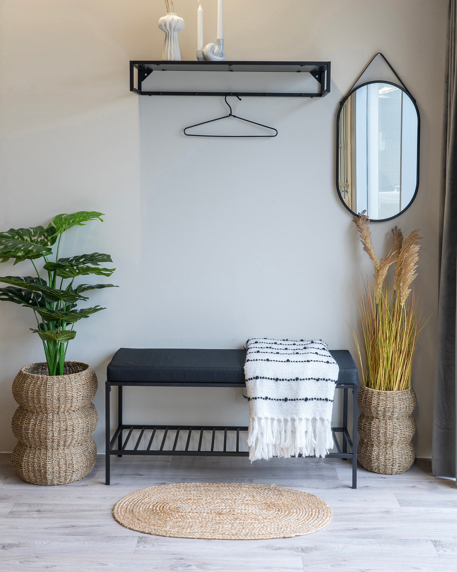 Panca in metallo con cuscino Vita