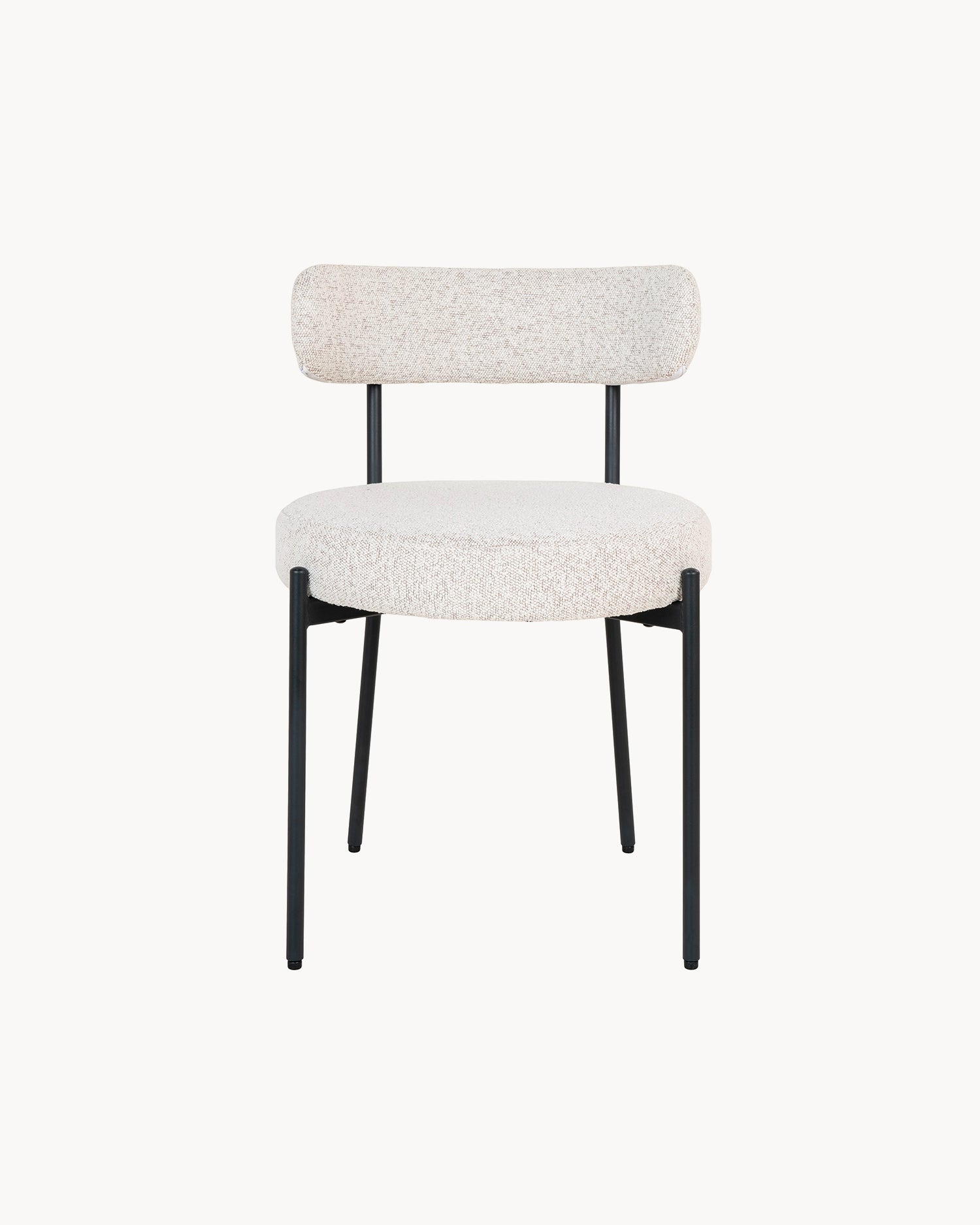 Set 2 sedie da pranzo in bouclè Badalona