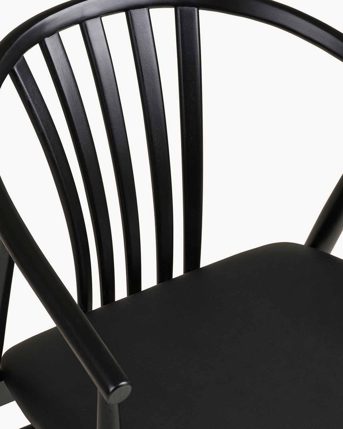 Set 2 sedie da pranzo in rovere con seduta in PU Agustin