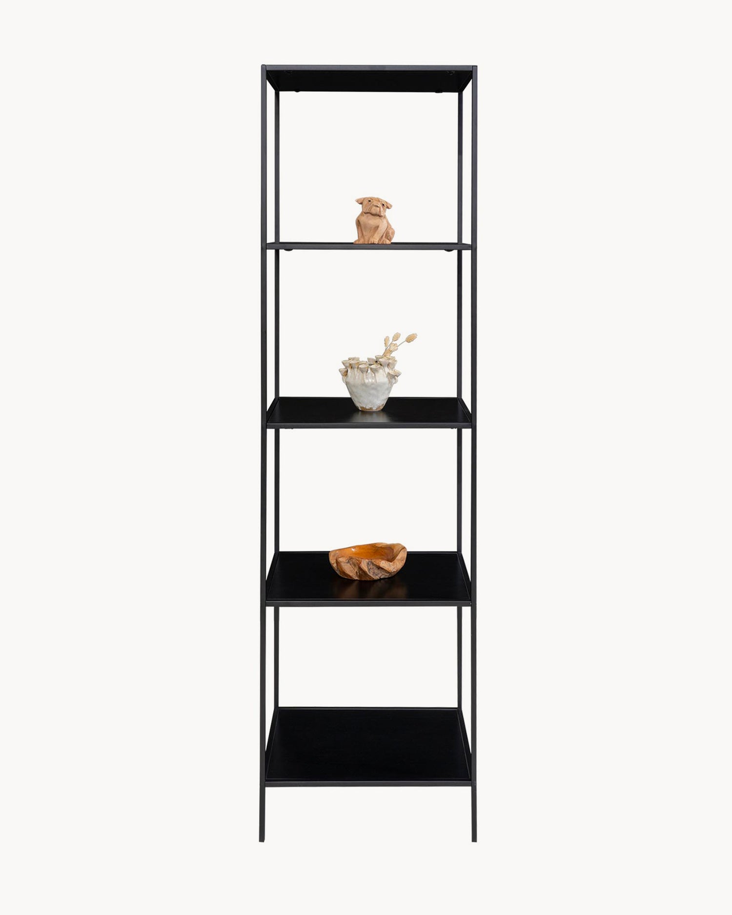 Scaffale in metallo Vita, nero