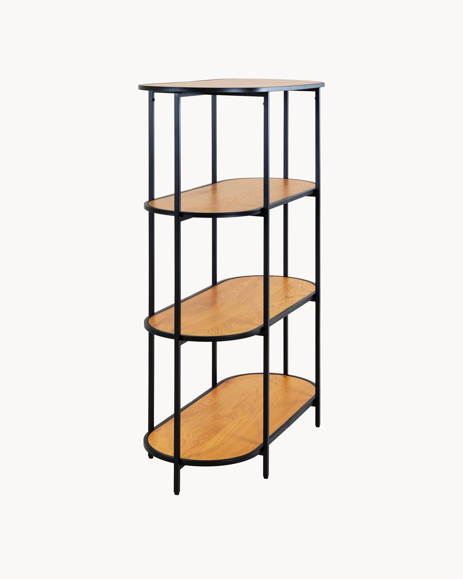 Scaffale in metallo con ripiani ovali Vita