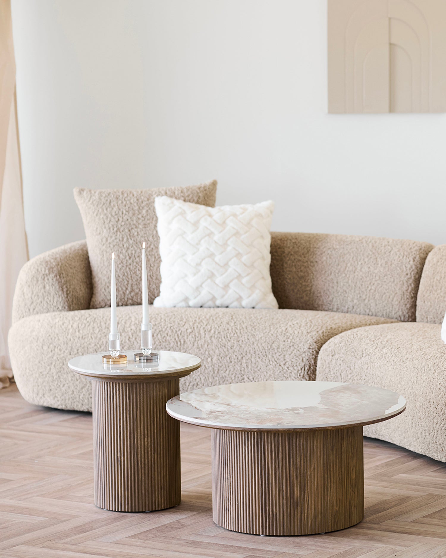 Tavolino con top in ceramica Athens