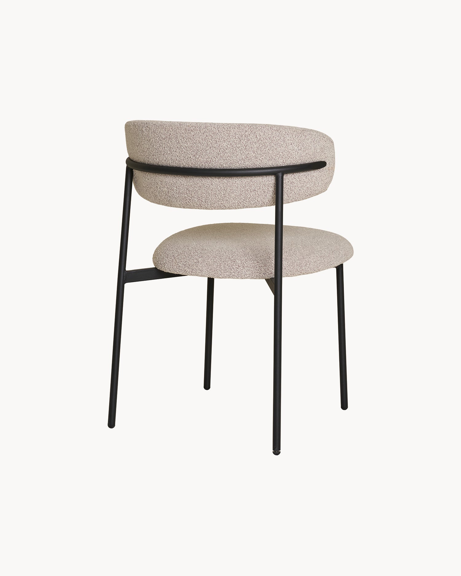 Set 2 sedie da pranzo in bouclè Mira