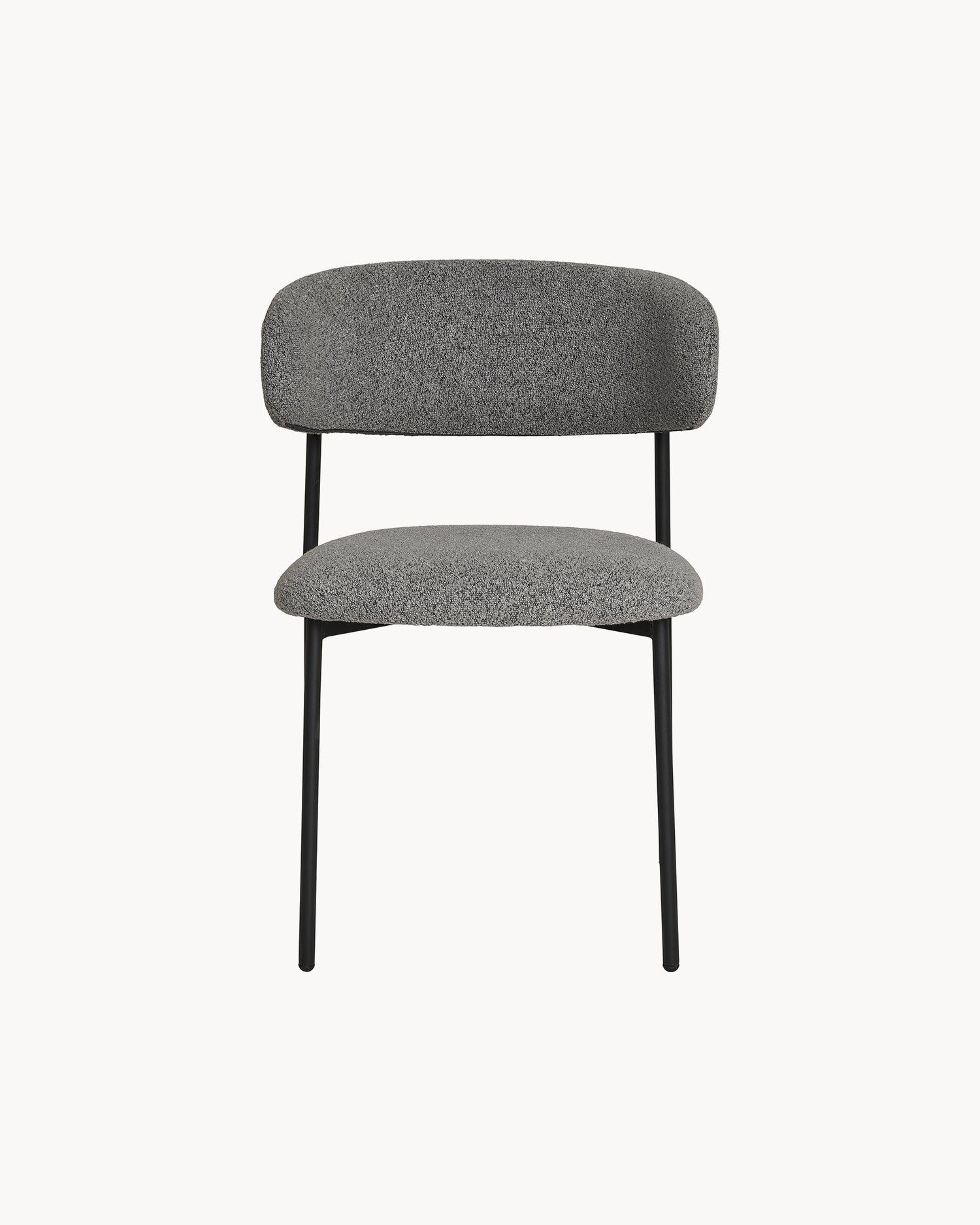 Set 2 sedie da pranzo in bouclè Mira