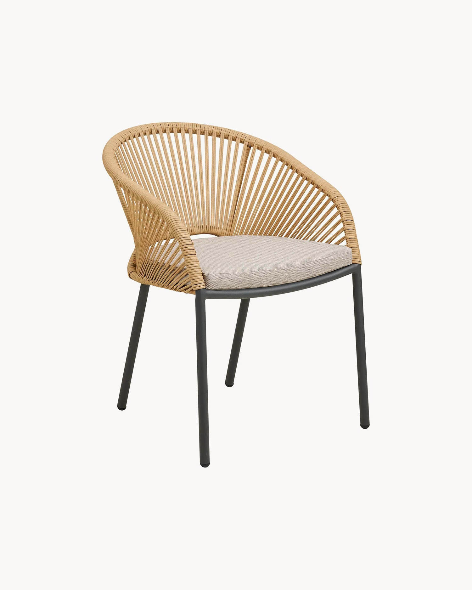 Set 2 sedie da esterno con cuscino Novella