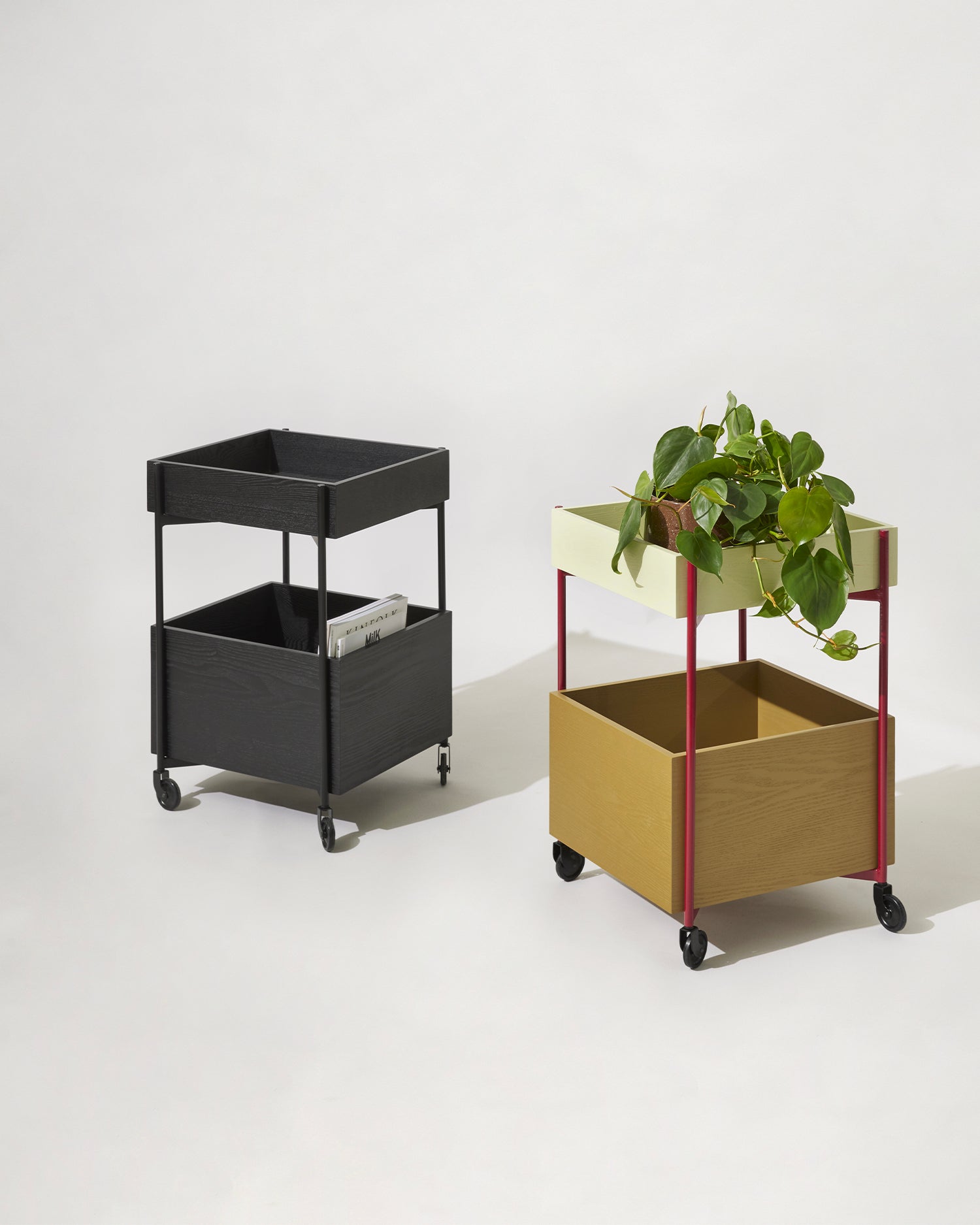 Carrello portaoggetti in legno Fresh