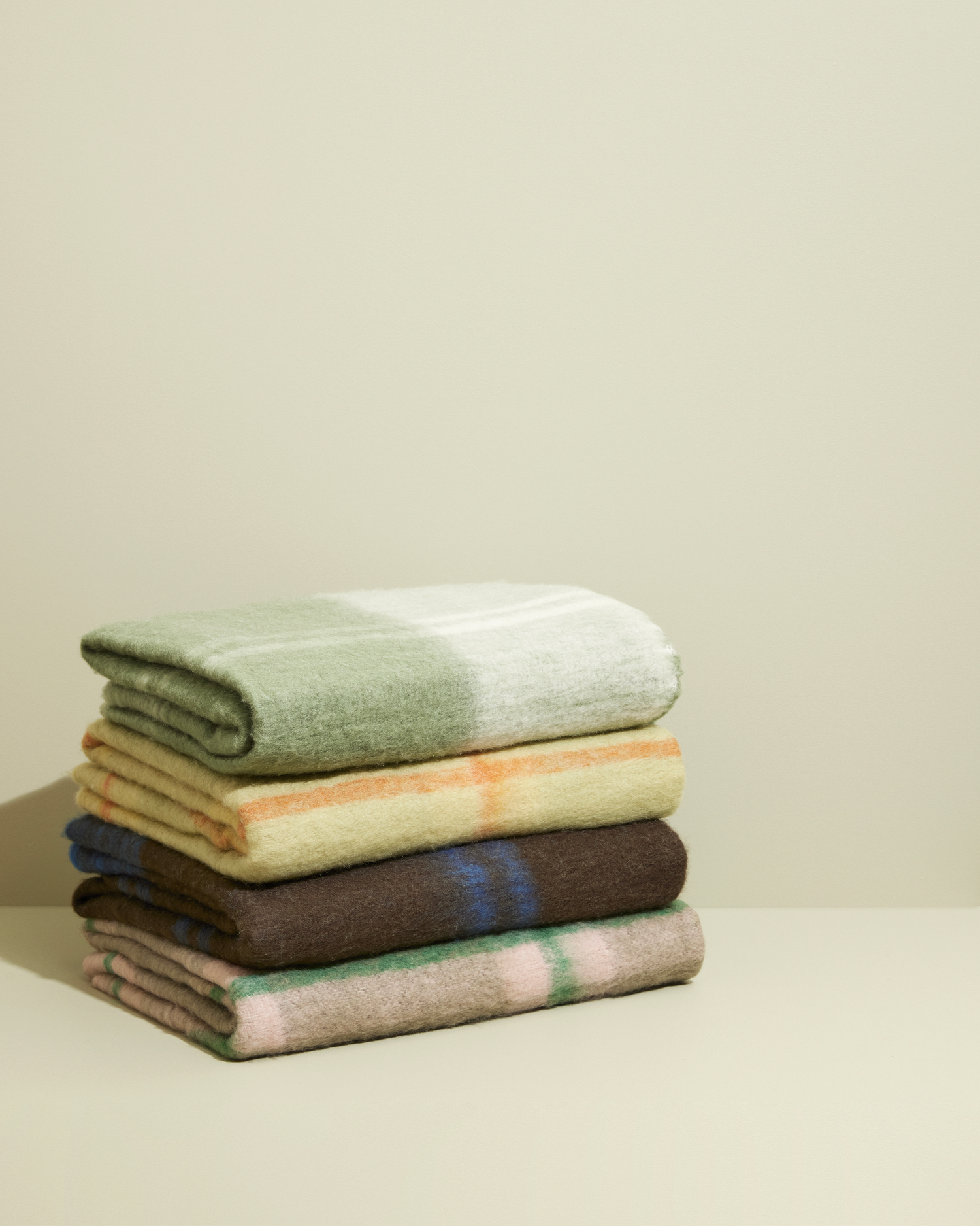 Coperta Grid Throw, gialla e arancione