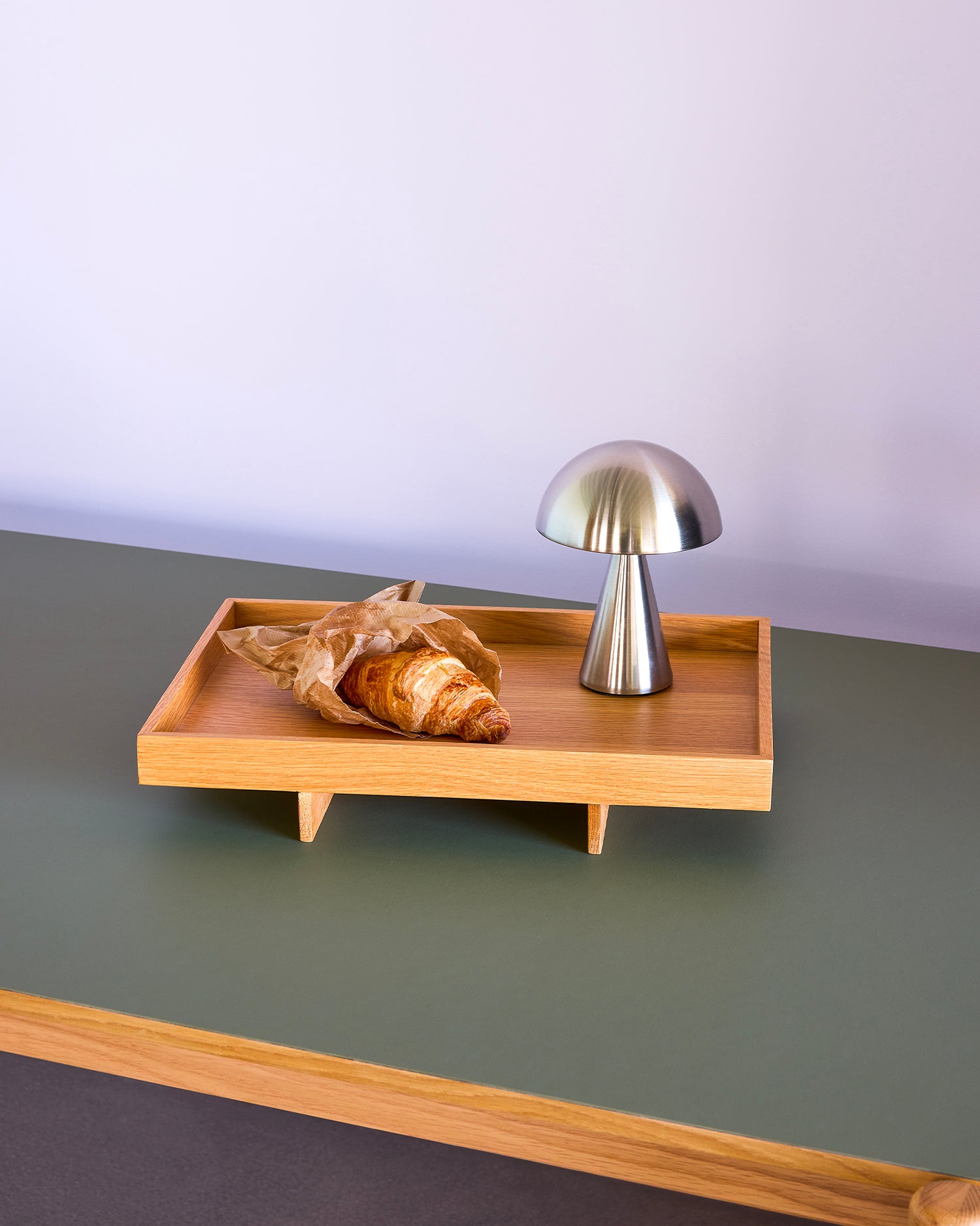 Lampada portatile Mush, argento