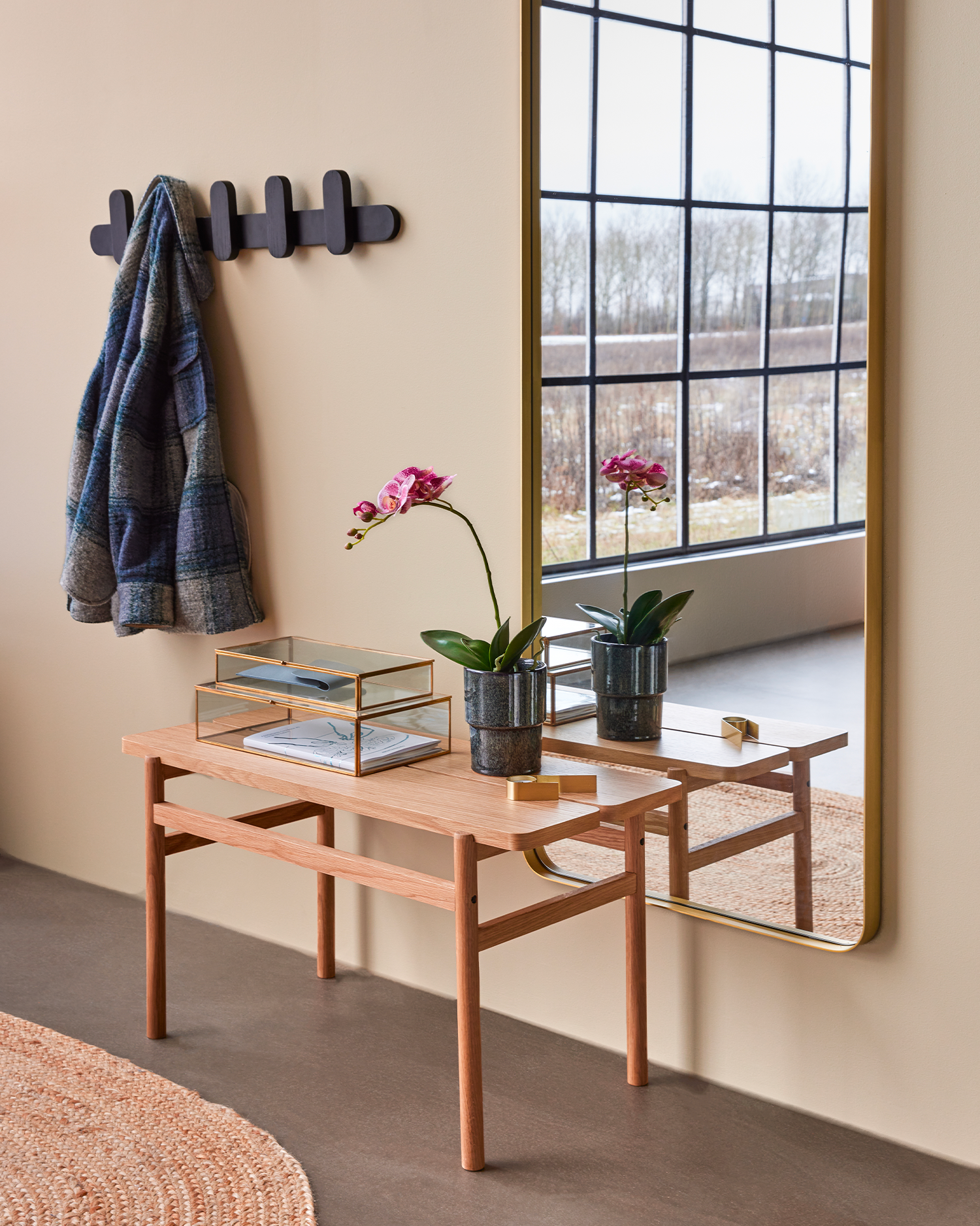 Panca in legno di rovere Align