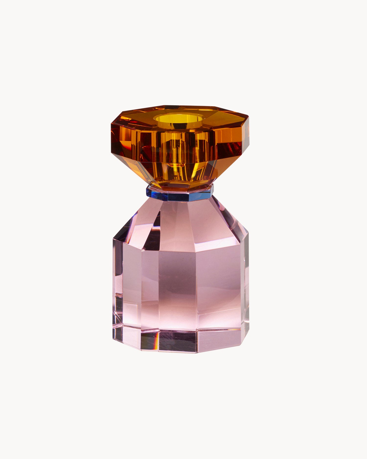 Portacandele in cristallo realizzato a mano Gem