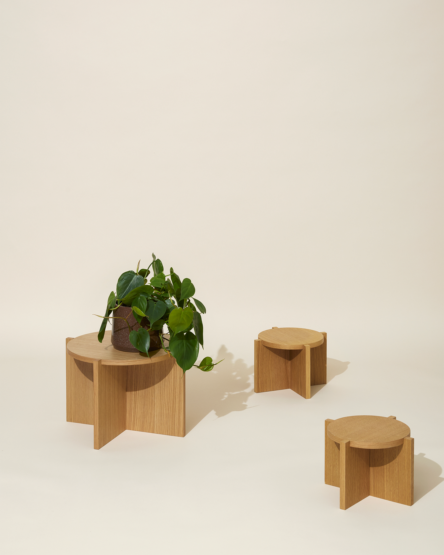 Tavolino in legno di quercia Nomad