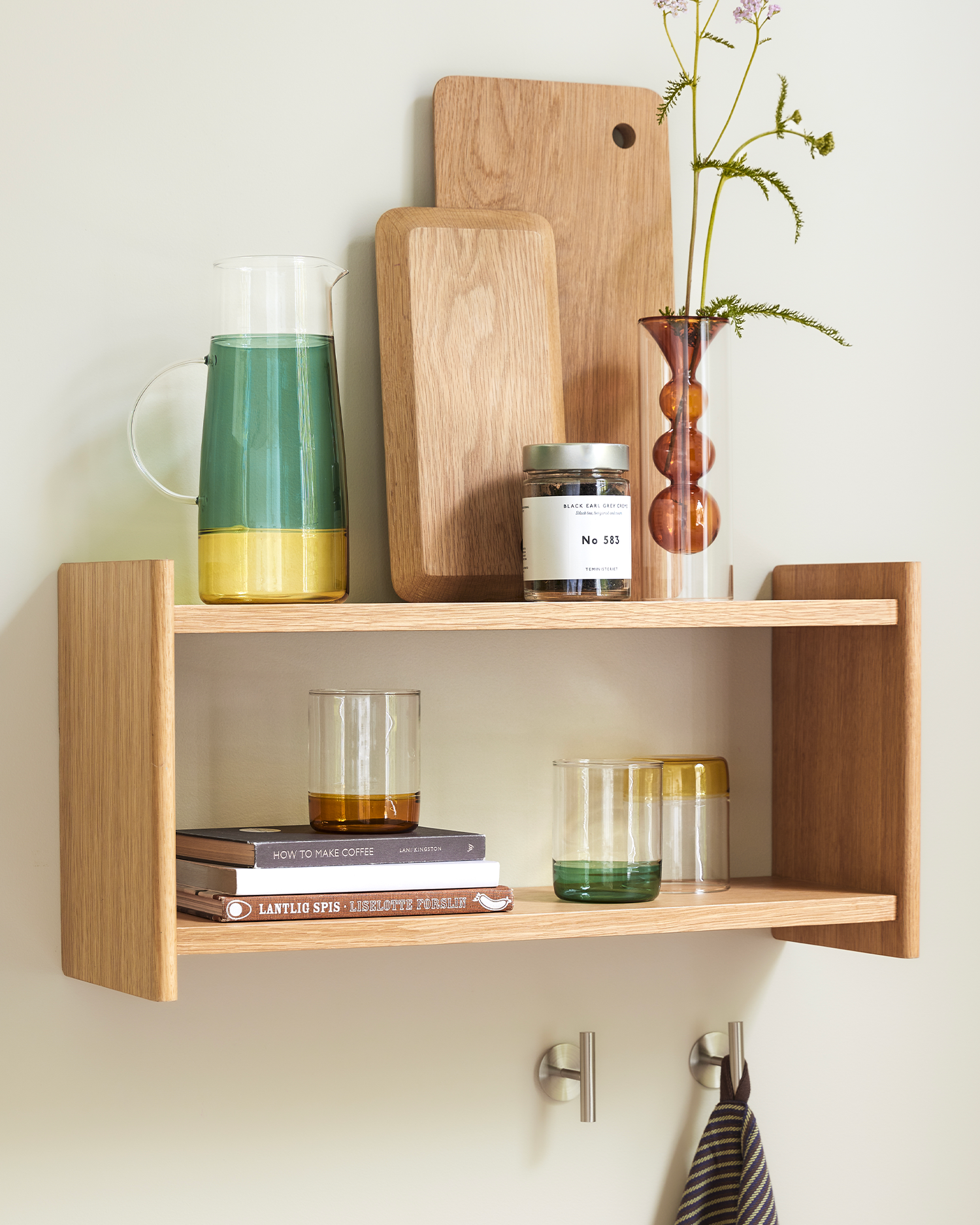 Mensola in legno di quercia Less