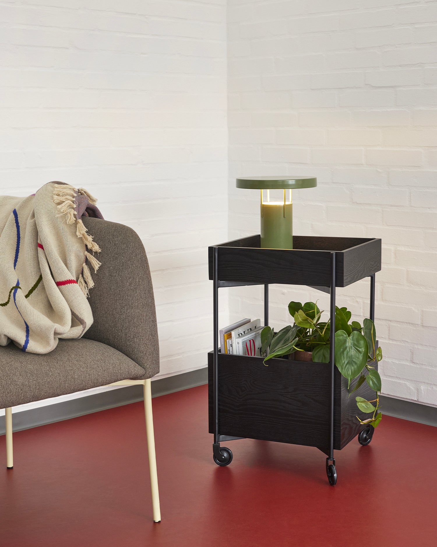 Carrello portaoggetti in legno Fresh