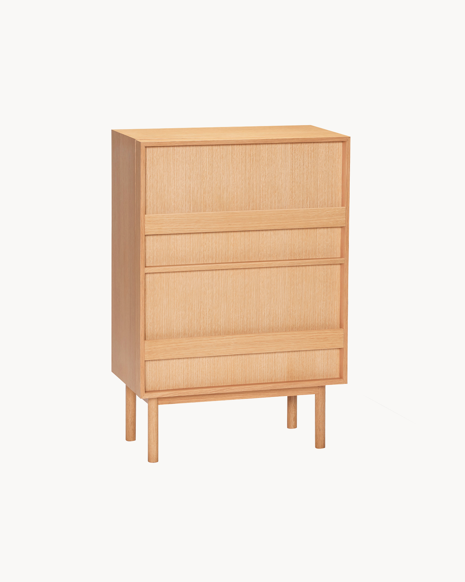 Credenza in legno di quercia con portariviste Forma