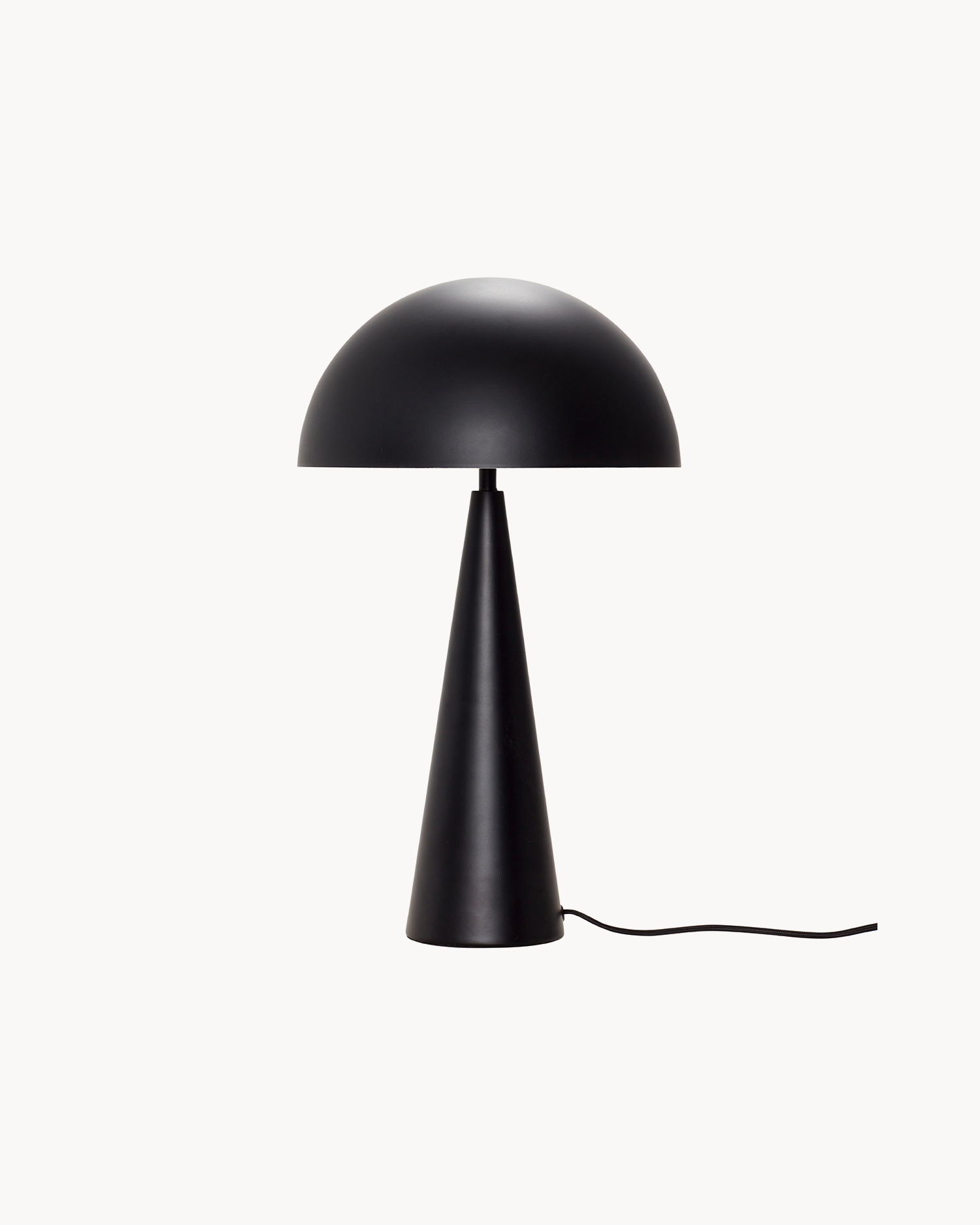 Lampada da tavolo Mush, nera