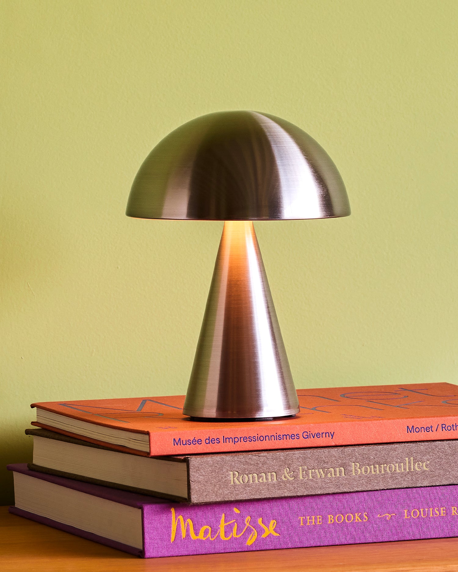 Lampada portatile Mush, argento