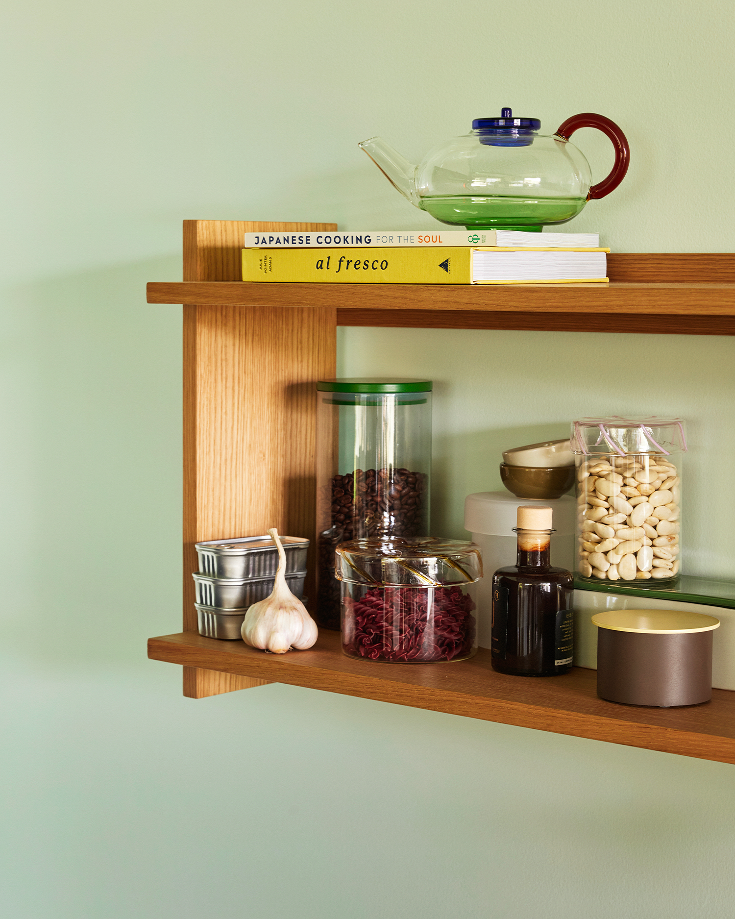 Scaffale da parete in legno di quercia Forma