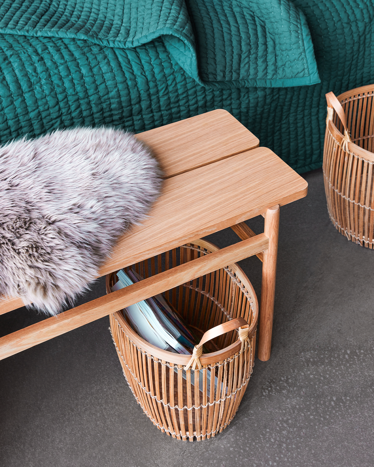 Panca in legno di rovere Align