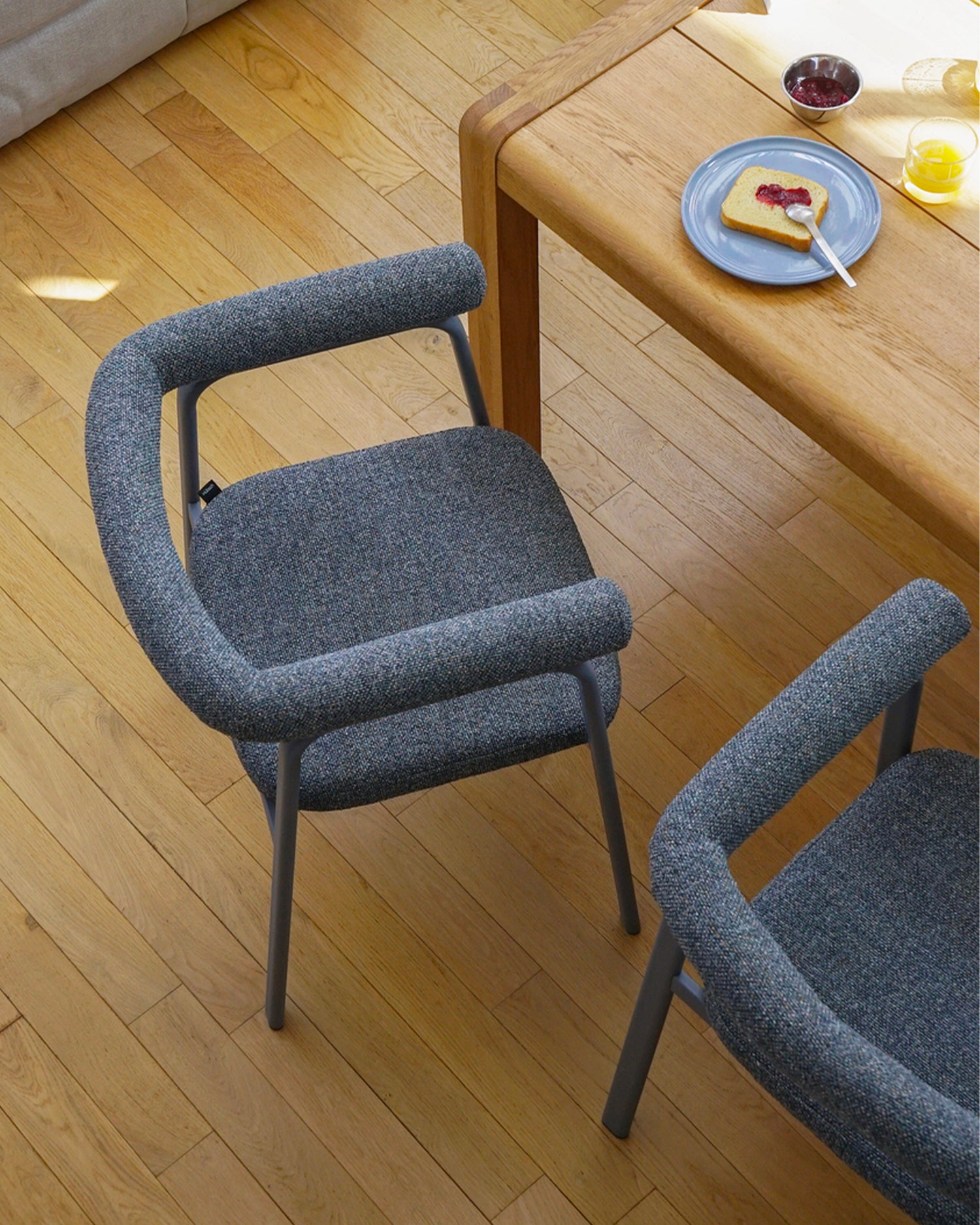 Set 2 sedie da pranzo imbottite Ecto