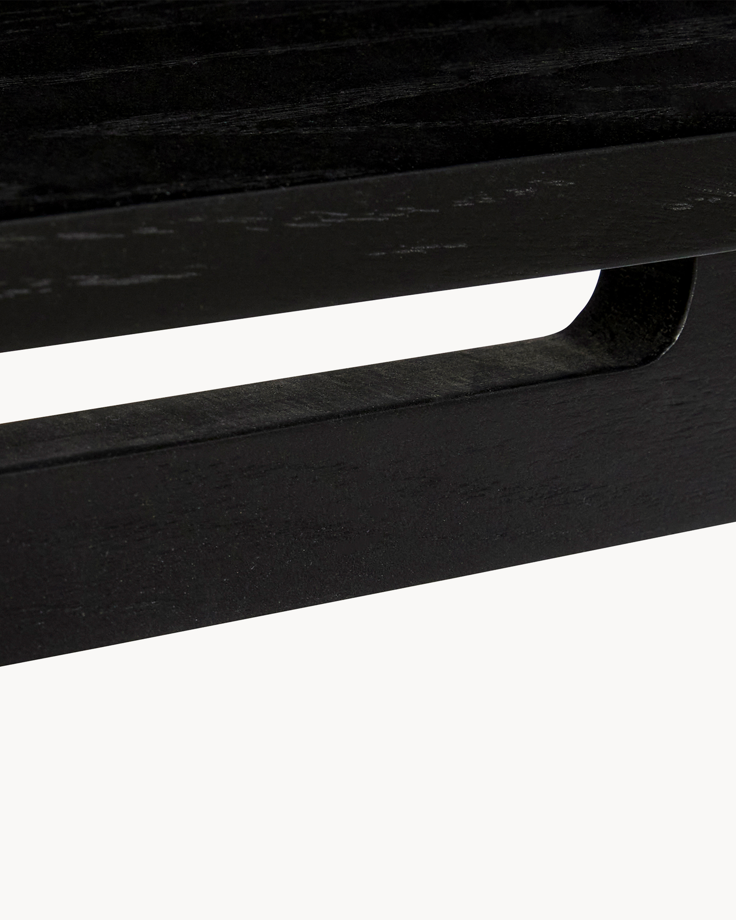 Consolle in legno di rovere con ante in vetro Museum