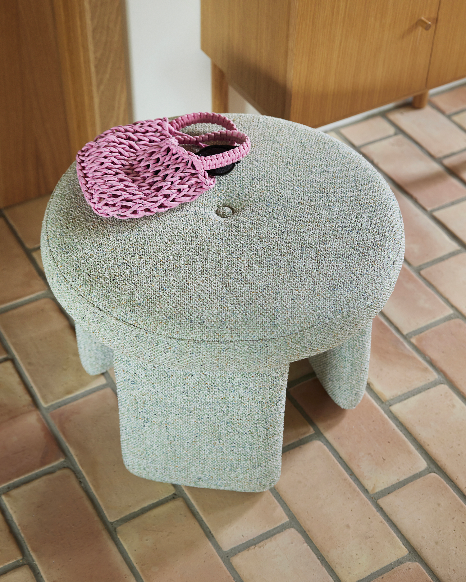 Pouf imbottico Rocco, verde chiaro