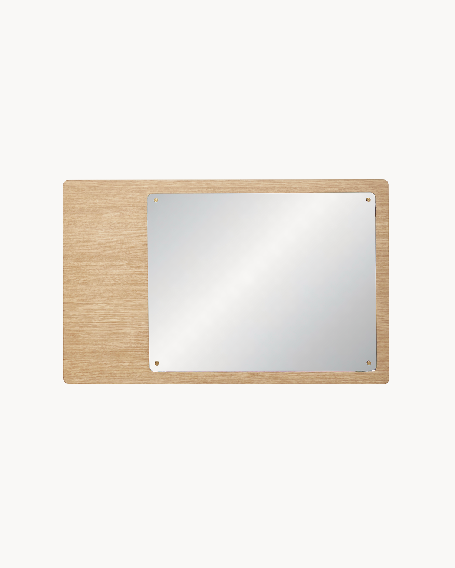 Specchio magnetico in legno di quercia Split