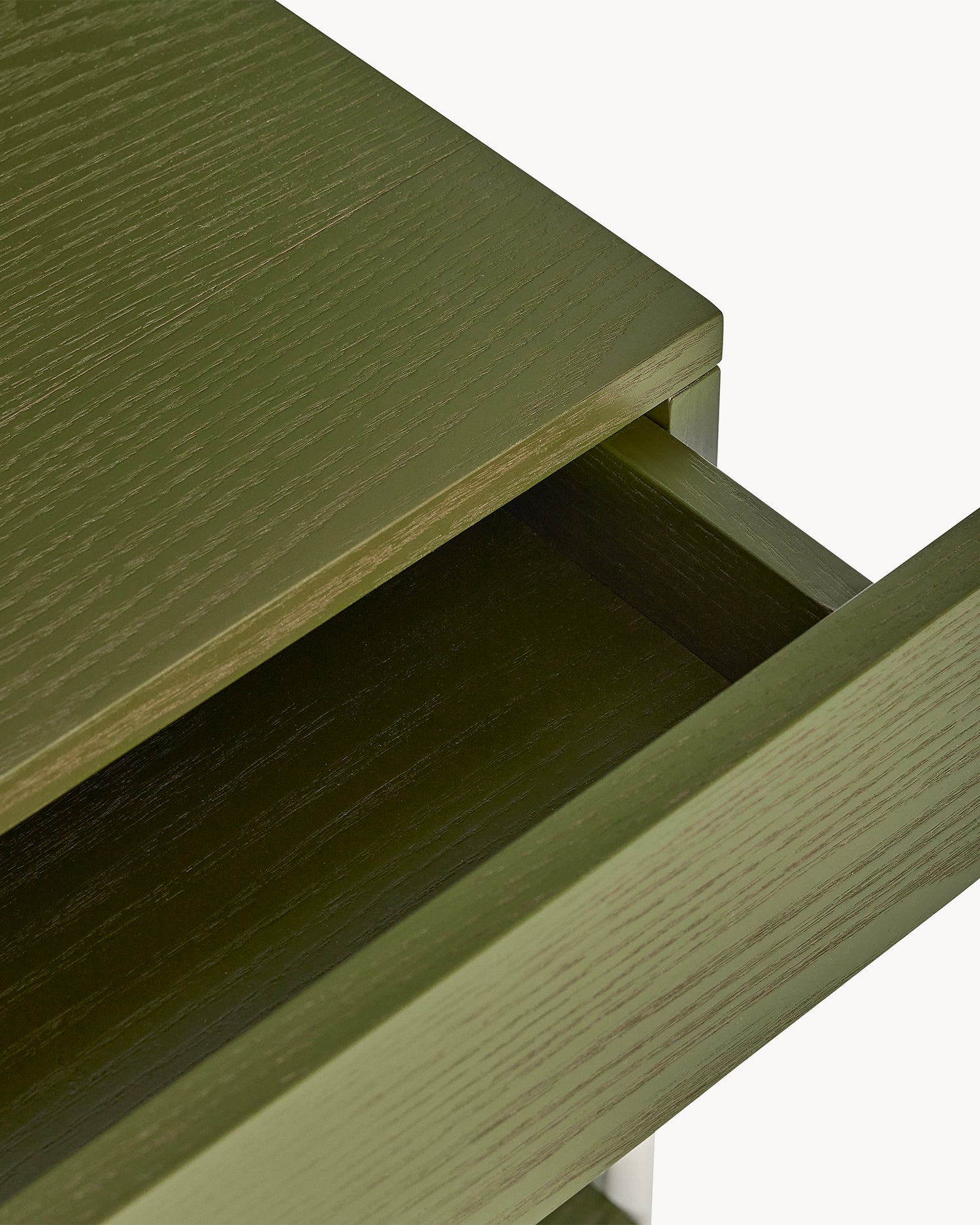 Comodino in legno e metallo Noir