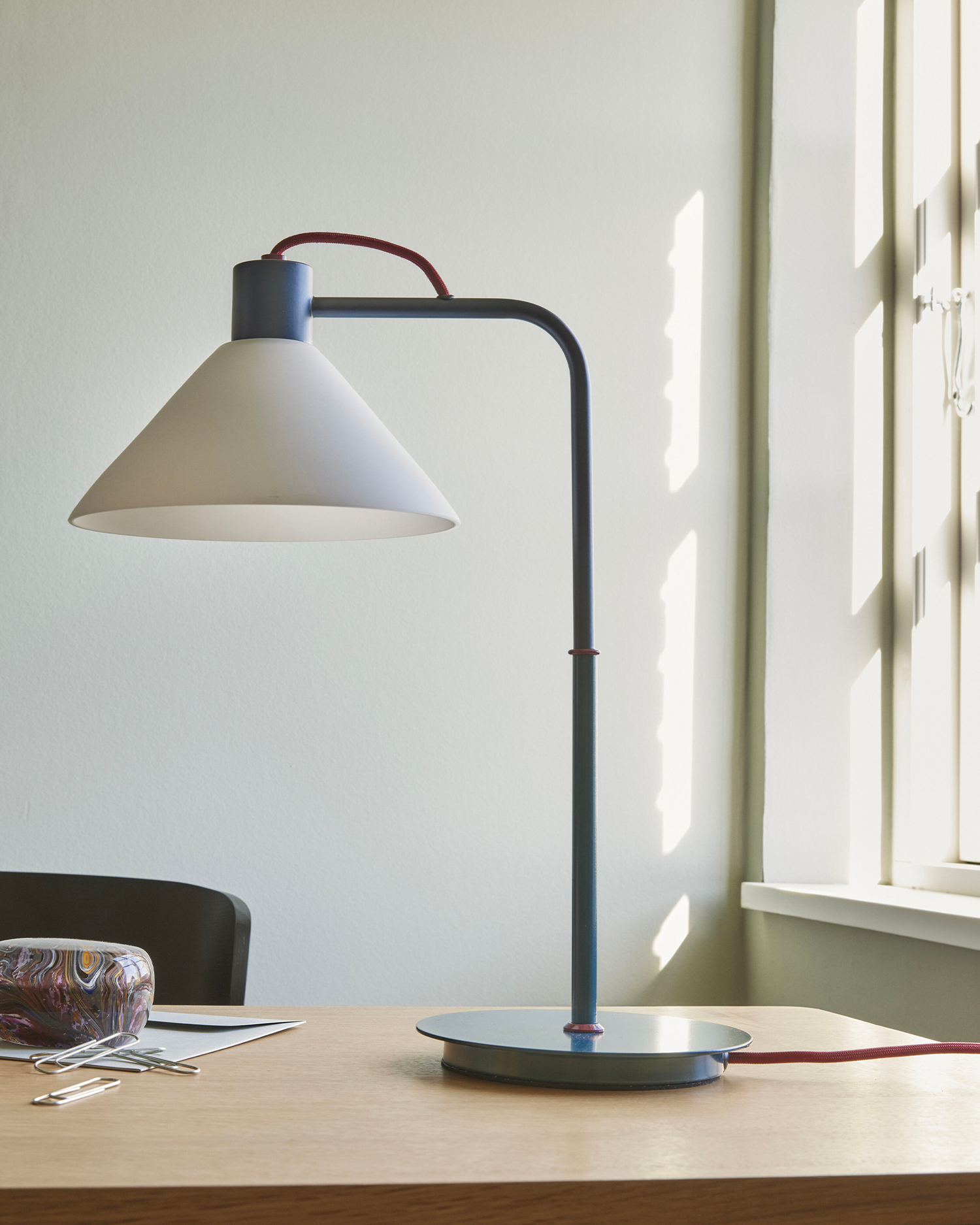 Lampada da tavolo Spot, blu