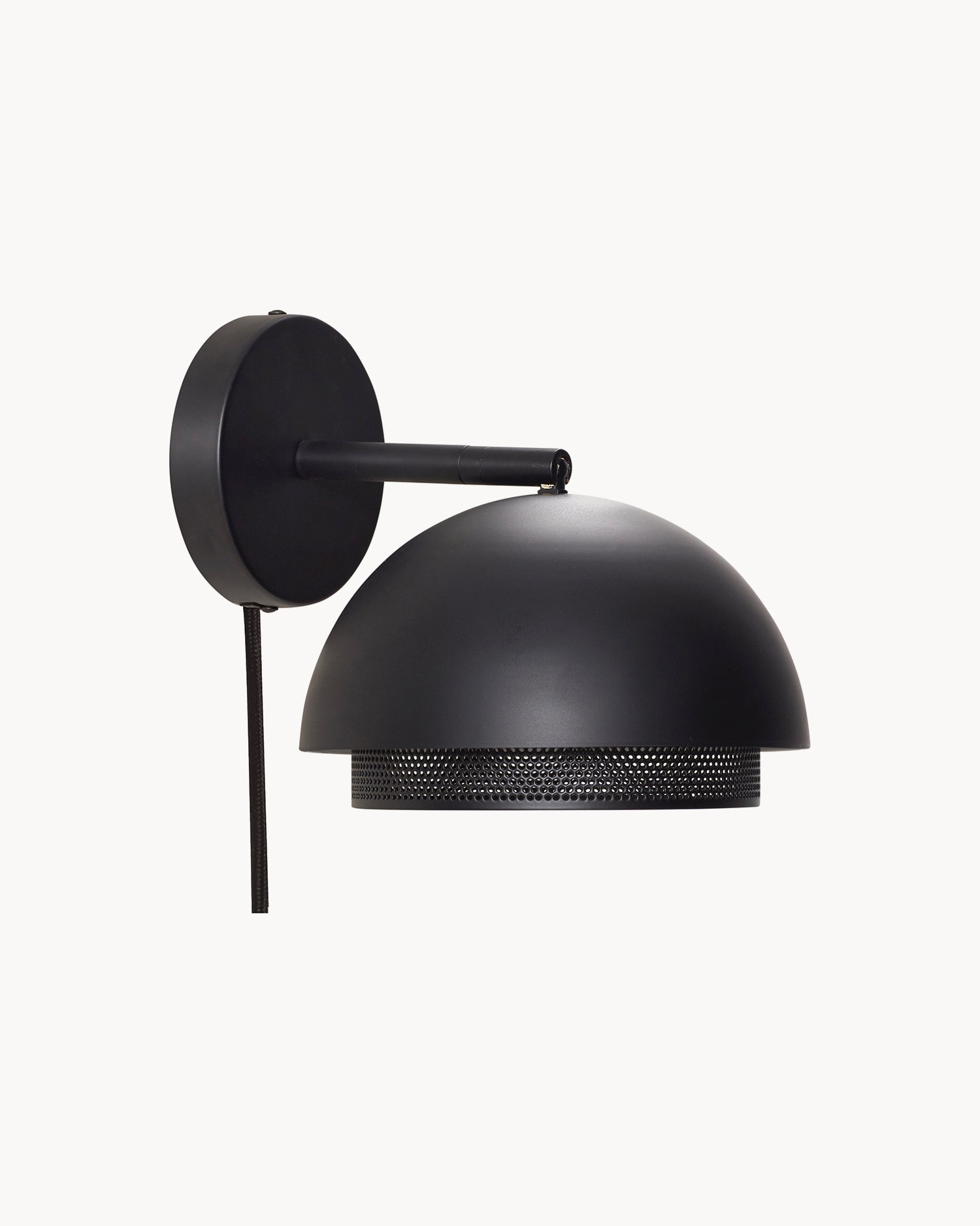 Lampada da parete Edge, nera